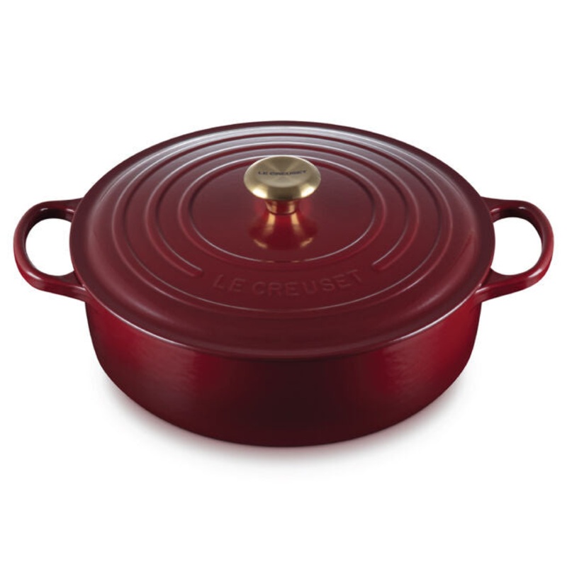 Le Creuset Signature Round Wide Oven Rhone 6.75 qt