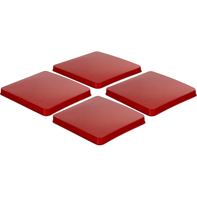 Red Square Gas Burner Covers by Reston Lloyd