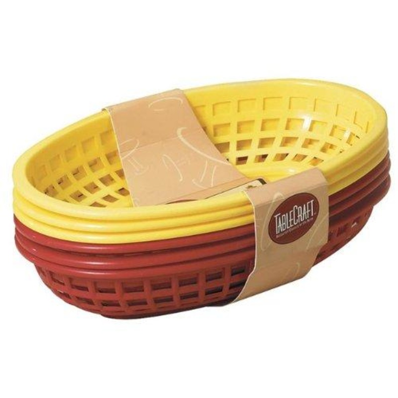 Tablecraft Oval Plastic Basket Combo Set
