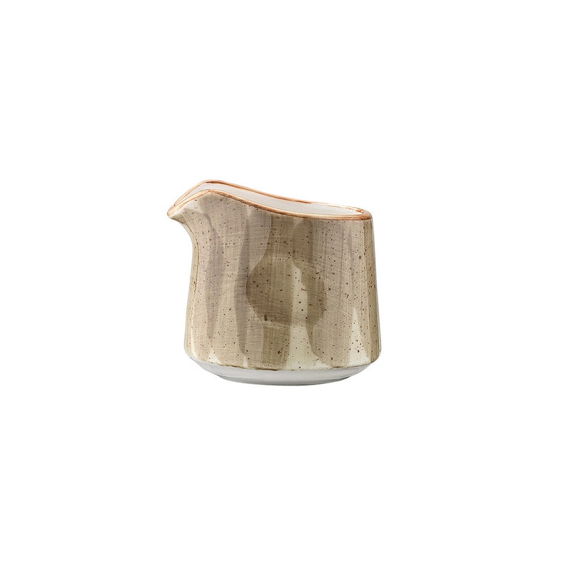 Terrain dia.2.25″ h:2″ 2 oz. Round Brown Porcelain Creamer