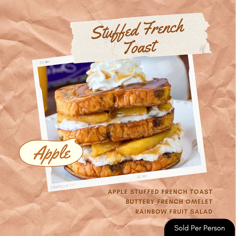 Breakfast for Dinner – Apples & Cream Stuffed French Toast – 6 PM, Wednesday, September 10th, 2025
