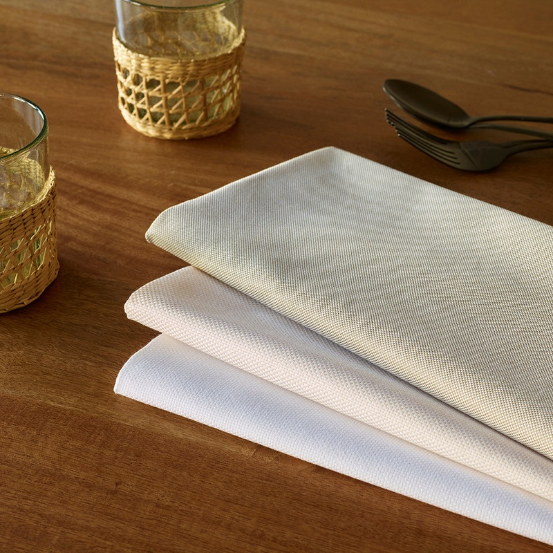 Garnier Thiebaut Napkin Natte Ivoire Napkin, Set of 4