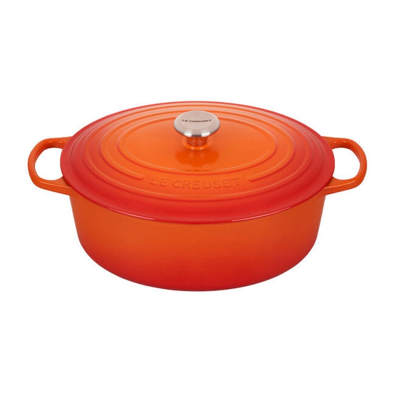 Le Creuset – 8 Qt. Signature Oval Oven – Flame (Promo)