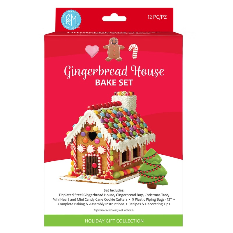R&M International Gingerbread House 12 Piece Gift Set