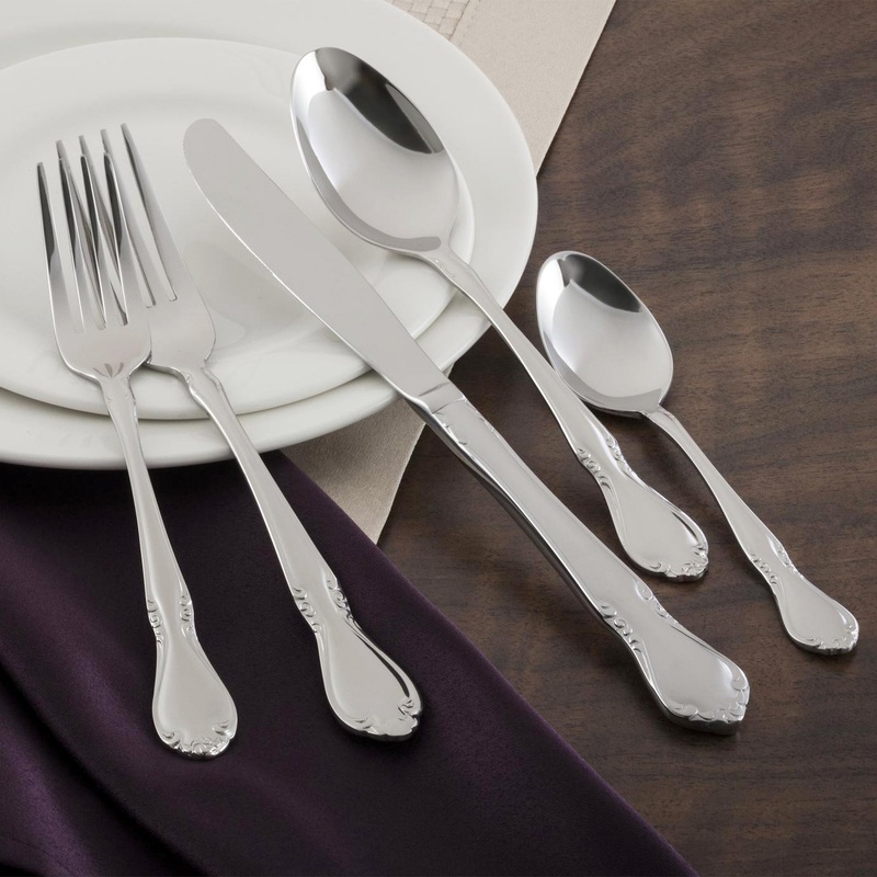 Walco 9106 Illustra 6 1/4″ 18/10 Stainless Steel Extra Heavy Weight Salad Fork – 12/Pack