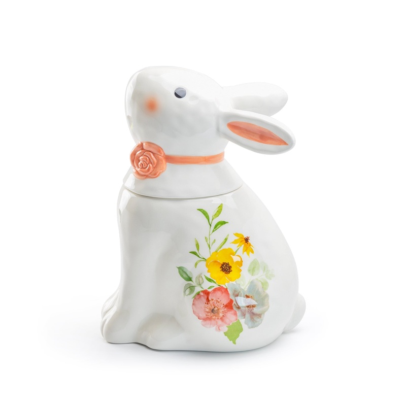 Floral Bunny Large Cookie Jar – CLEARANCE