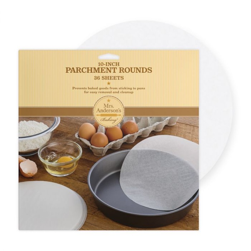 Mrs. Anderson’s Baking Bleached Round Cake Parchment Paper 10″