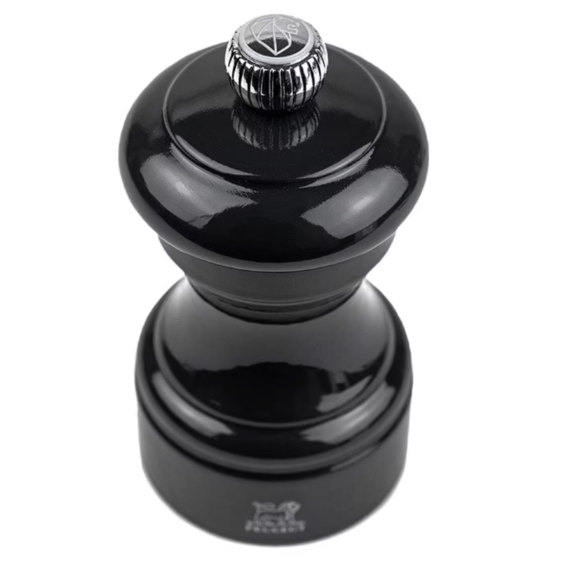 Peugeot Bistro Salt Mill Black Lacquer Painted Wood – 4″