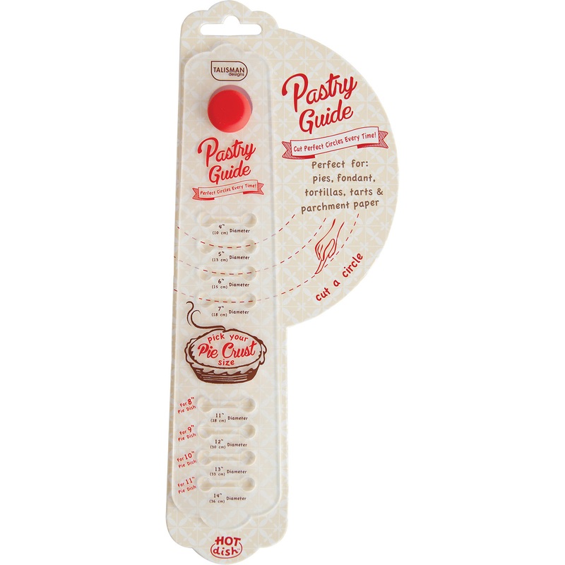 Talisman Designs Perfectly Round Pie Dough Cutting Pastry Guide