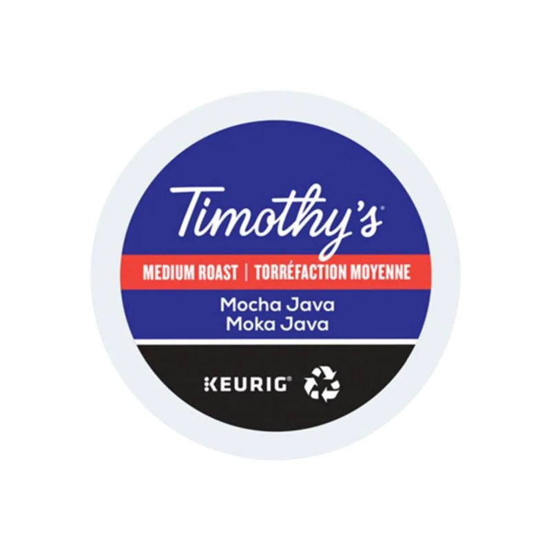Timothy’s Mocha Java K-Cup Recyclable Pods (Case of 96)