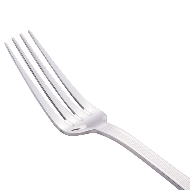 World Tableware 881 039 Minuet 8 1/8″ 18/0 Stainless Steel Heavy Weight European Dinner Fork – 12/Pack