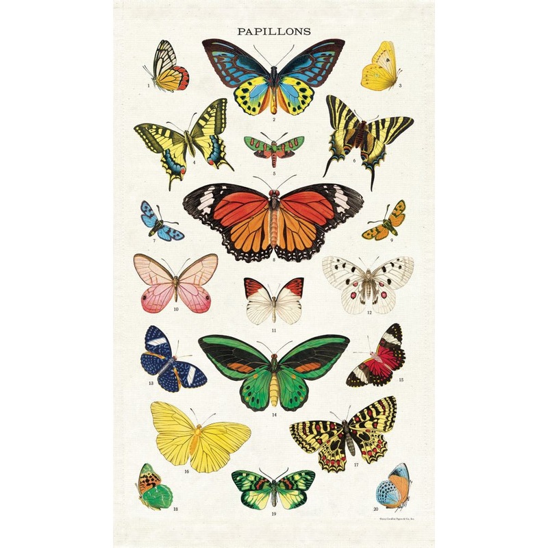 Cavallini & Co. Tea Towel – Butterflies