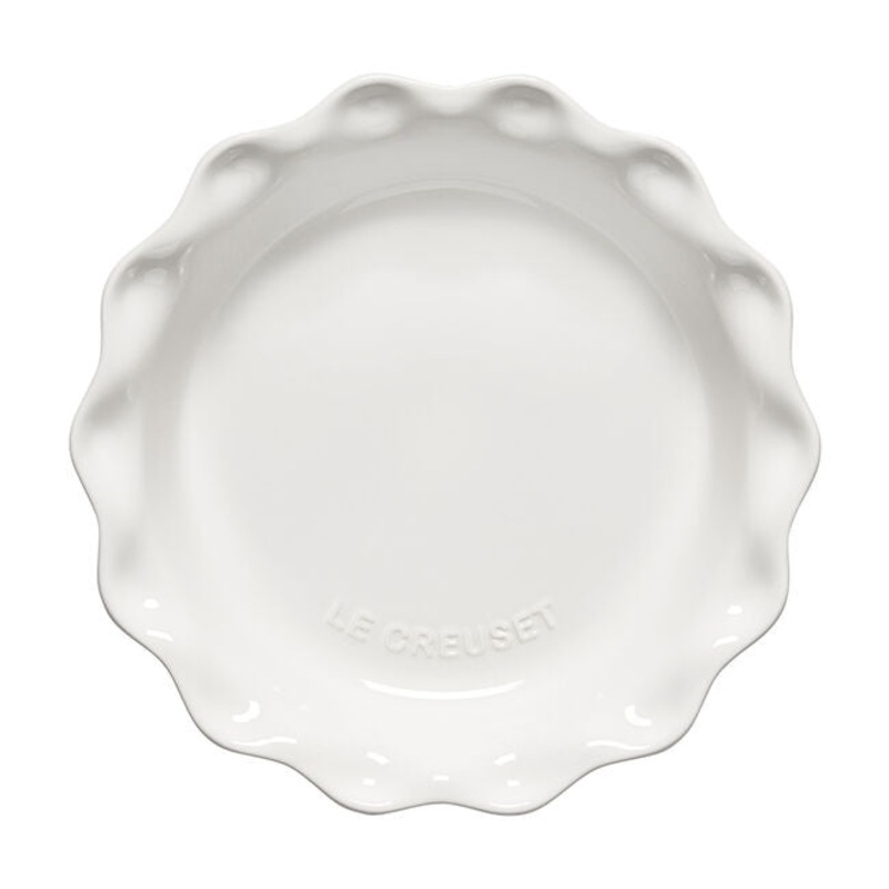 Le Creuset Heritage Fluted Pie Dish 9″ – White