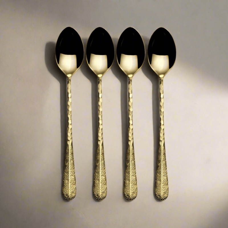 Sable Gold Set of 4 Long Handled Spoons