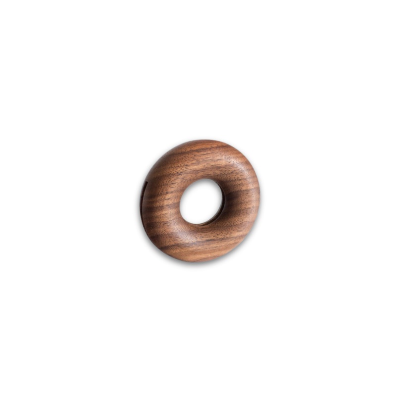 Wooden Donut Bag Clip – Black Walnut