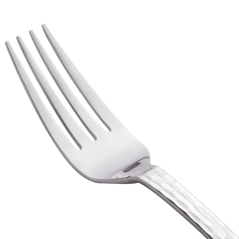 World Tableware 794 039 Aspire 8 1/4″ 18/0 Stainless Steel Medium Weight European Dinner Fork – 12/Pack