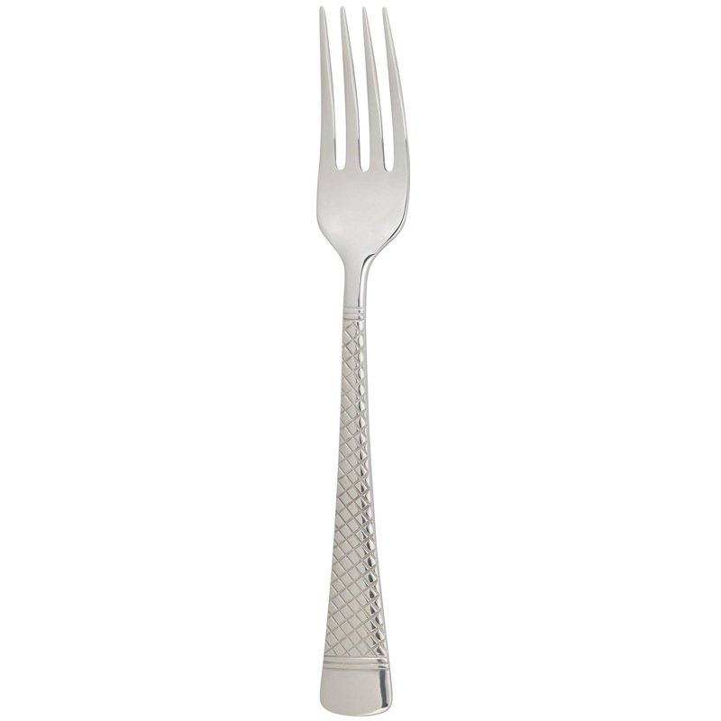 Arcoroc FL001 Leila 8 1/4″ 18/0 Stainless Steel Heavy Weight Dinner Fork by Arc Cardinal – 12/Pack