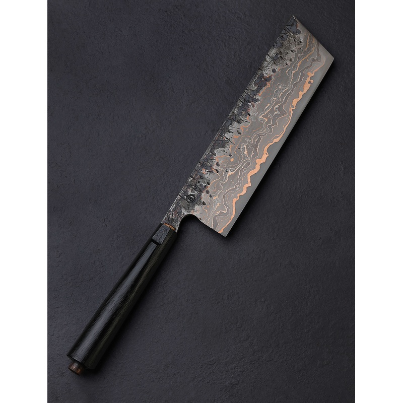 Cu-Wrought Copper Nakiri 207mm