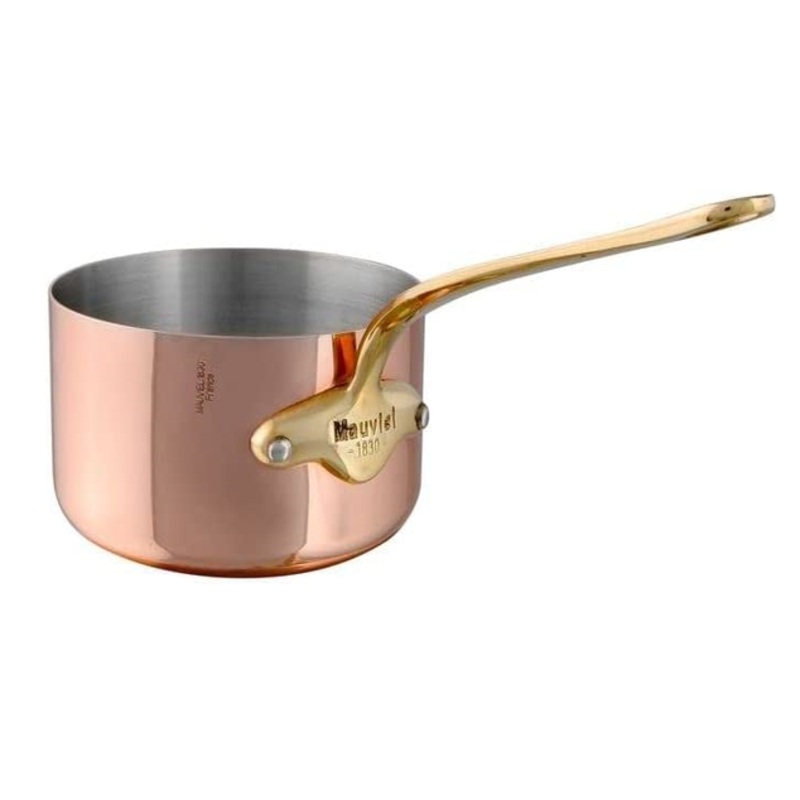 Mauviel M’Heritage M’150 B Copper Sauce Pan With Brass Handle, 2.8-Qt