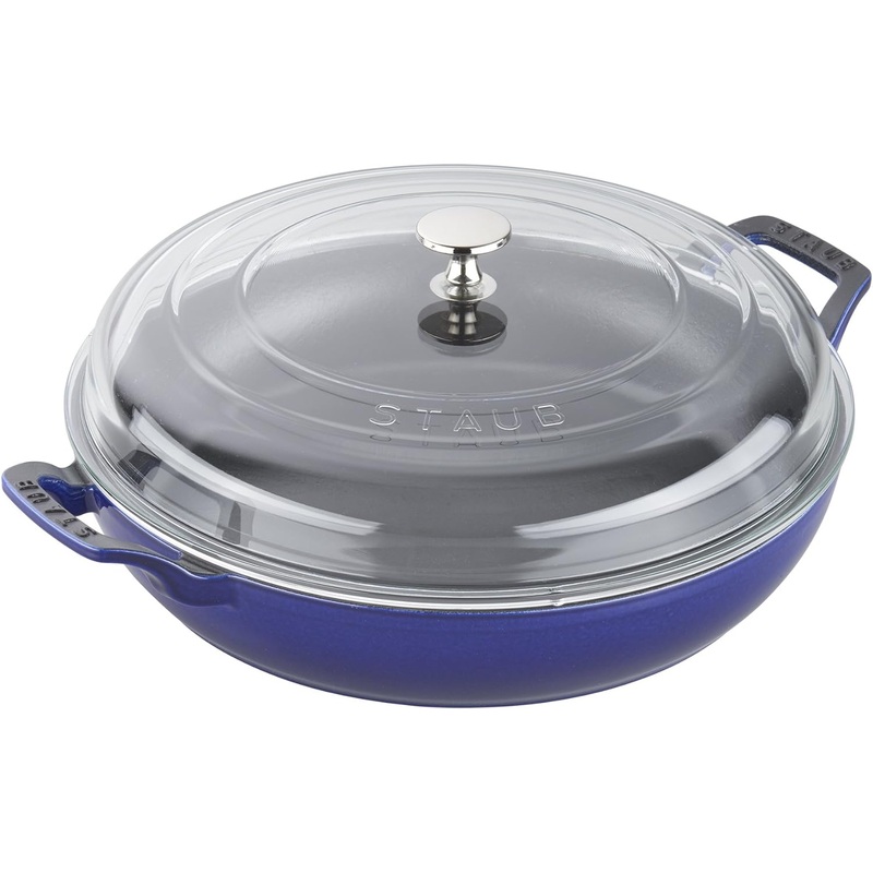 Staub Cast Iron 3.5-qt Braiser with Glass Lid