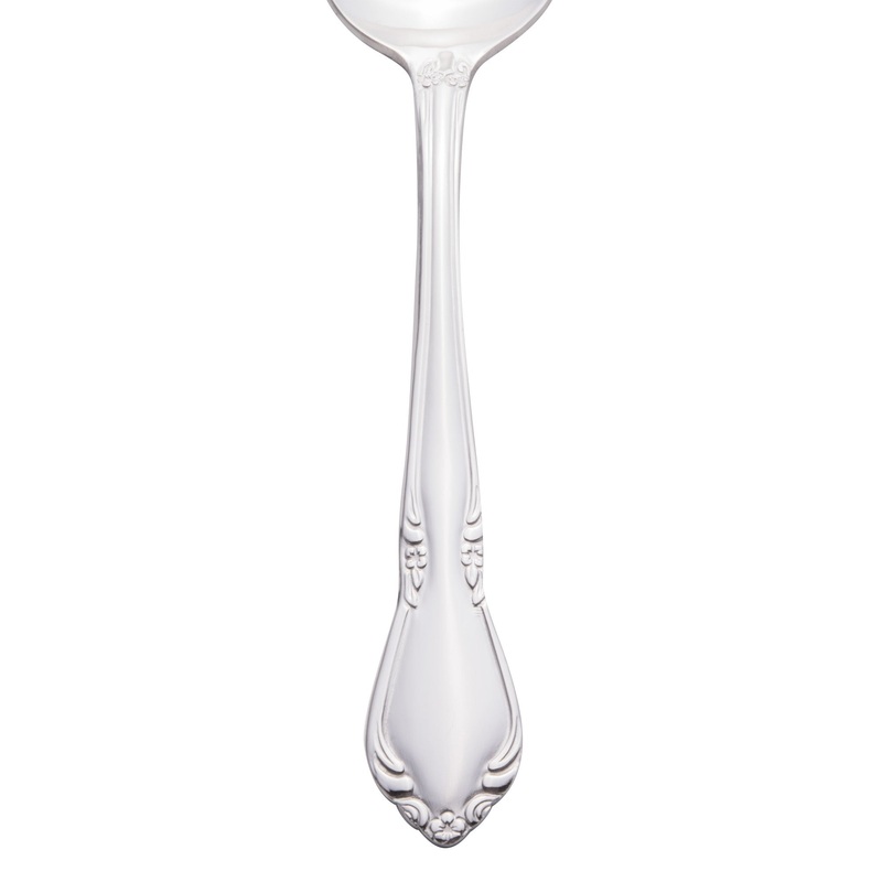 World Tableware 901 002 Lady Astor 6 7/8″ 18/0 Stainless Steel Heavy Weight Dessert Spoon – 12/Pack