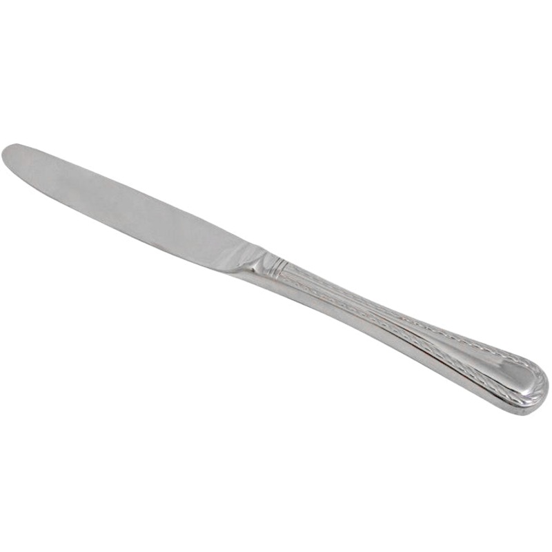 Bon Chef S1014 Sombrero 9 5/8″ 13/0 Stainless Steel Extra Heavy European Size Hollow Handle Dinner Knife – 12/Pack