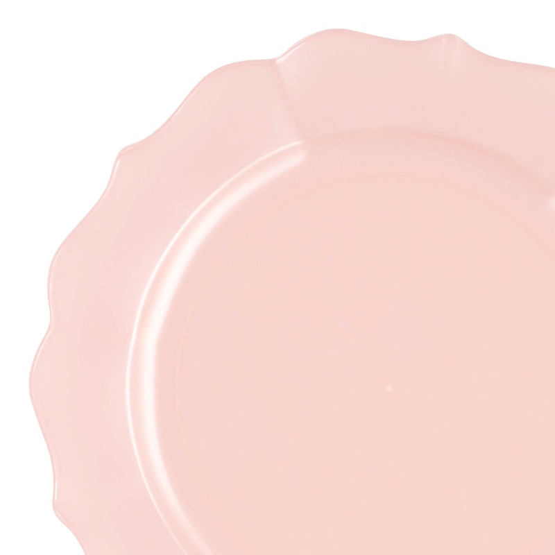 Pearl Pink Round Lotus Plastic Appetizer/Salad Plates (7.5″)