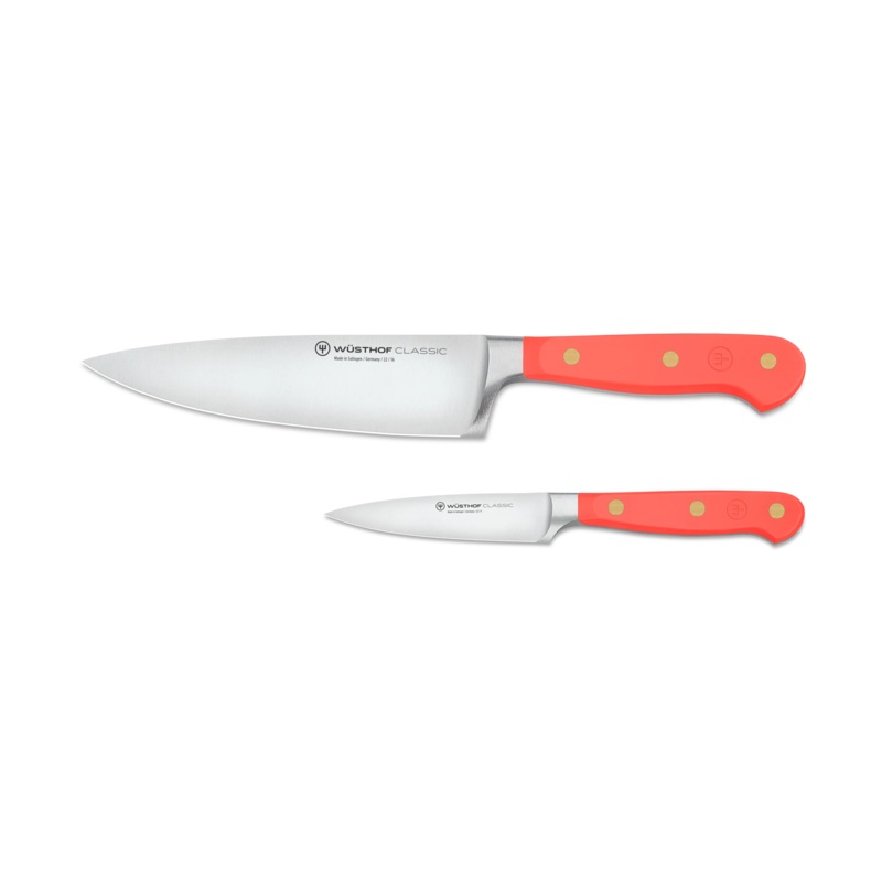 Wusthof Classic Coral Peach – 2 Pc. Prep Knife Set