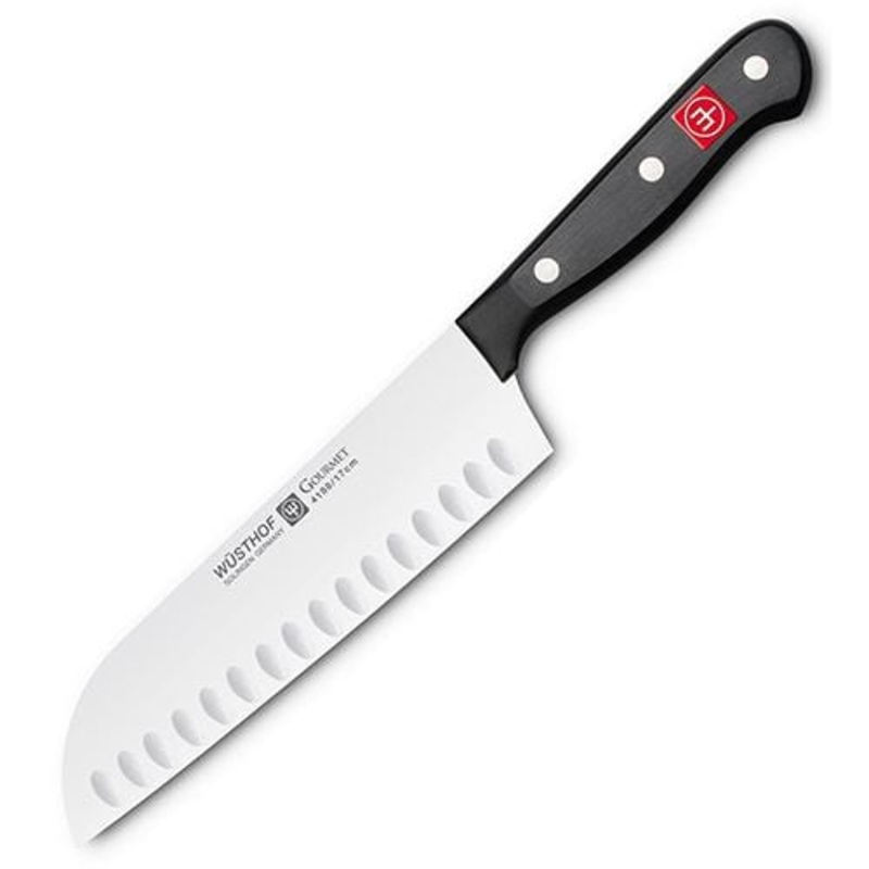 Wusthof Gourmet 7in Hollow Edge Santoku