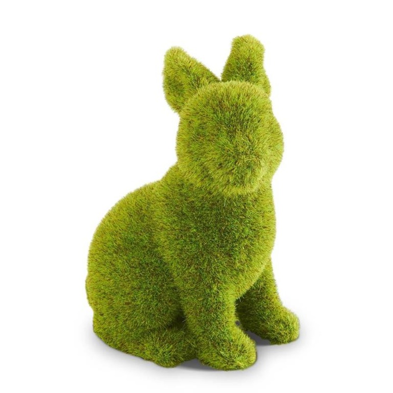 6.5 ”  Moss Bunny Sitting Looking Right