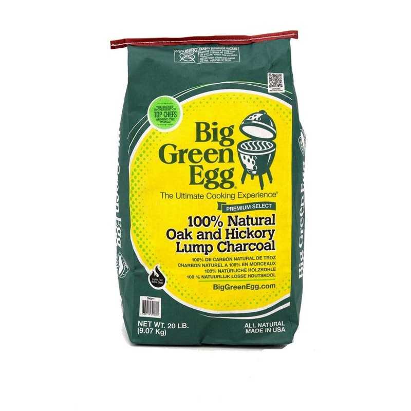 Big Green Egg 100 % Natural Oak and Hickory Lump Charcoal 20 lb