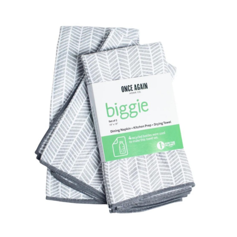 Biggie Towels (Set of 2) – Grey Branches