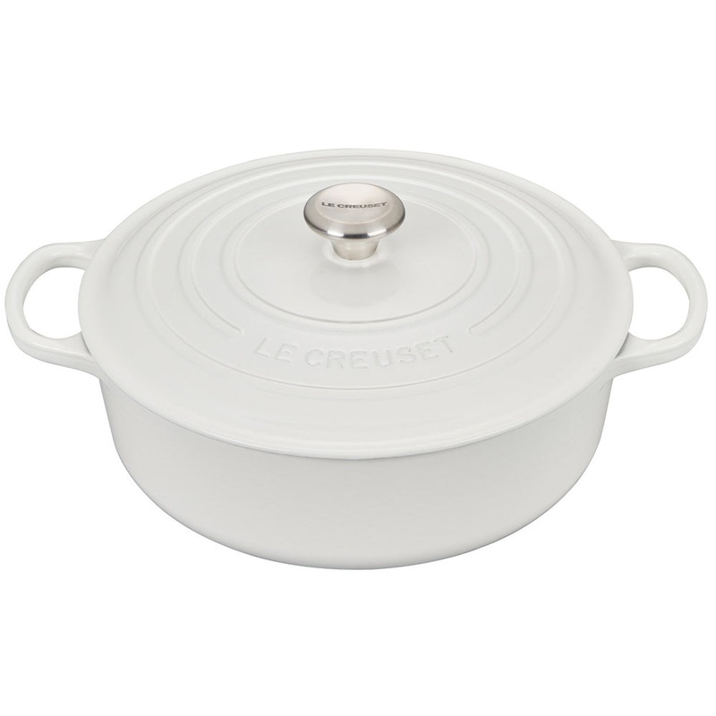 Le Creuset Wide 6.75 Qt Round Oven – White (PROMO)