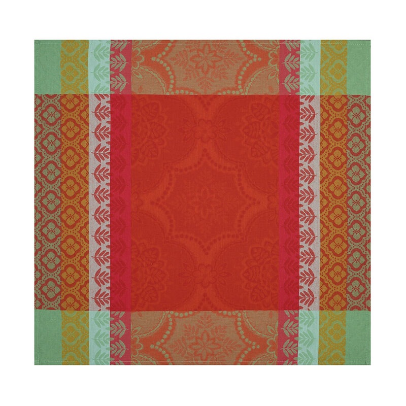 Le Jacquard Franais- Red Pepper Coated Cotton Napkin(23″ Sq, Set of 4)