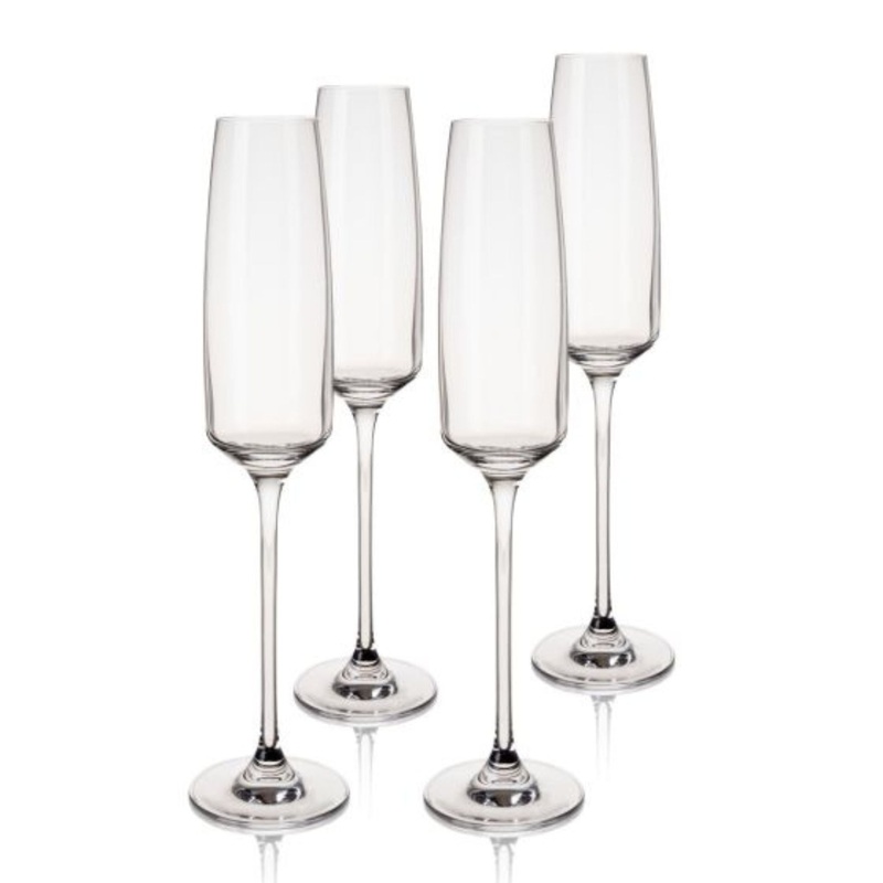 Reserve Julien Crystal Champagne Flutes – 4 Pc Set
