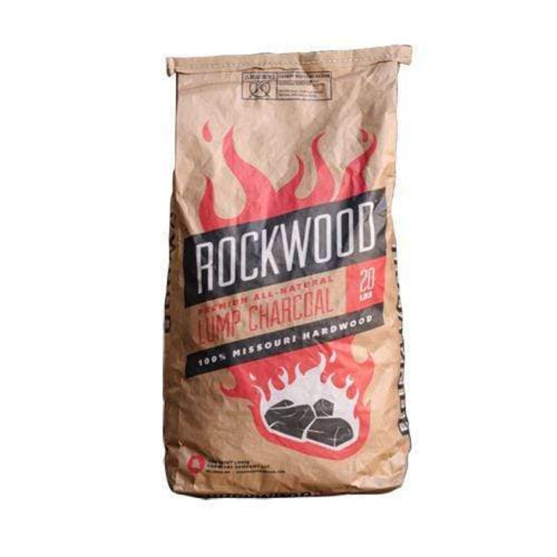 St. Louis Rockwood All-Natural Lump Charcoal – 20 lb. Bag