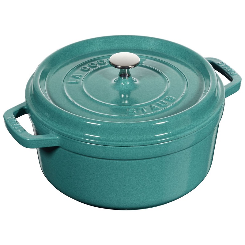 Staub 4 Qt. Round Cocotte – Turquoise