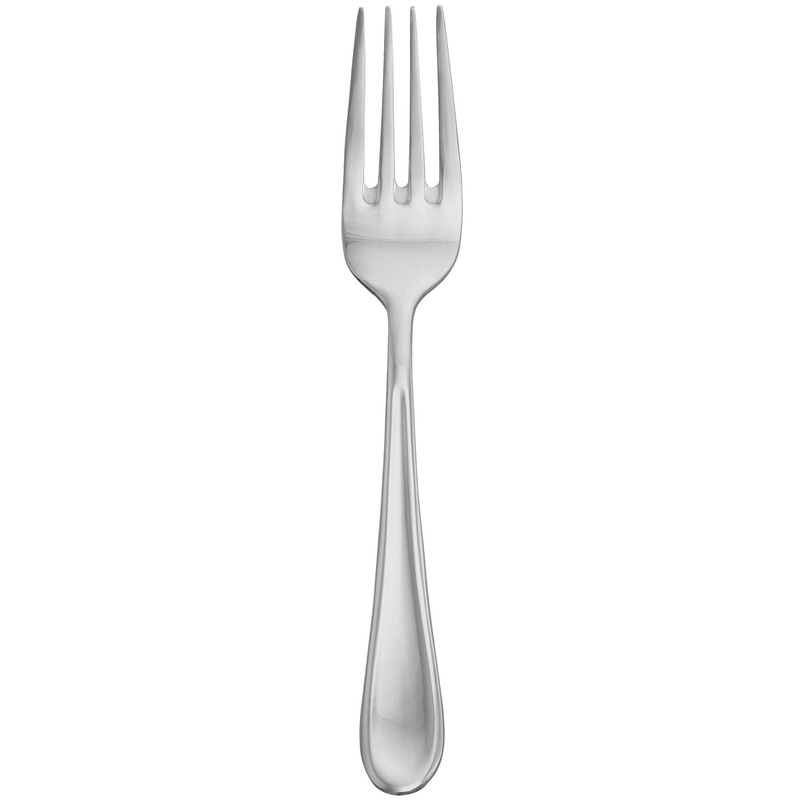 Walco 0406 Orbiter 7 1/8″ 18/0 Stainless Steel Extra Heavy Weight Salad Fork – 12/Pack