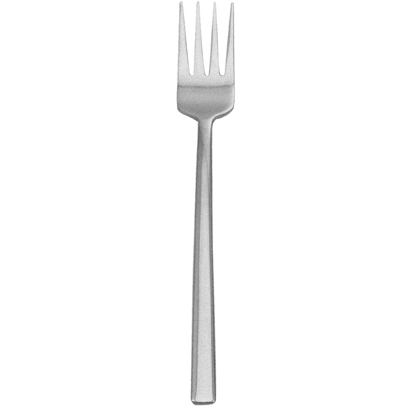 Walco 12051FS Erik 8 3/8″ 18/10 Fieldstone Finish Stainless Steel Extra Heavy Weight European Table Fork – 12/Pack