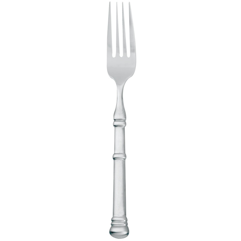 Walco S520514 Satin Soprano 8 3/8″ 18/10 Stainless Steel Extra Heavy Weight 4 Tine European Table Fork – 12/Pack