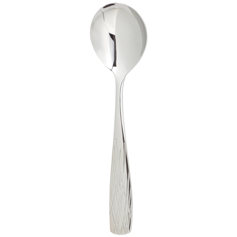 Arcoroc FK909 Lakeview 6 7/8″ 18/0 Stainless Steel Heavy Weight Soup Spoon by Arc Cardinal – 12/Pack