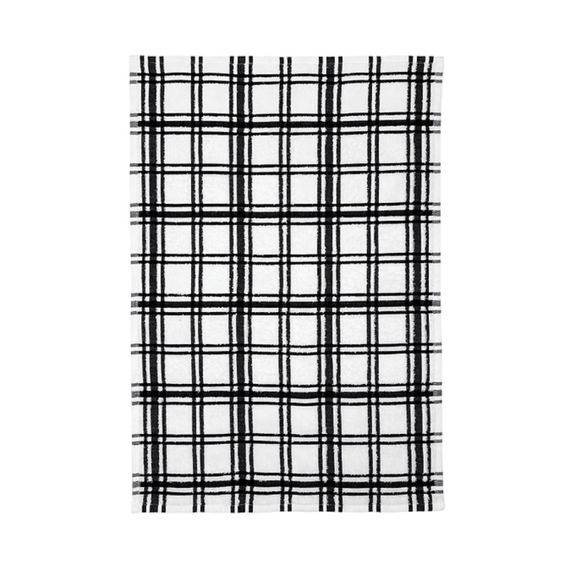 MU Kitchen Onyx WIndowpane Terry Towel