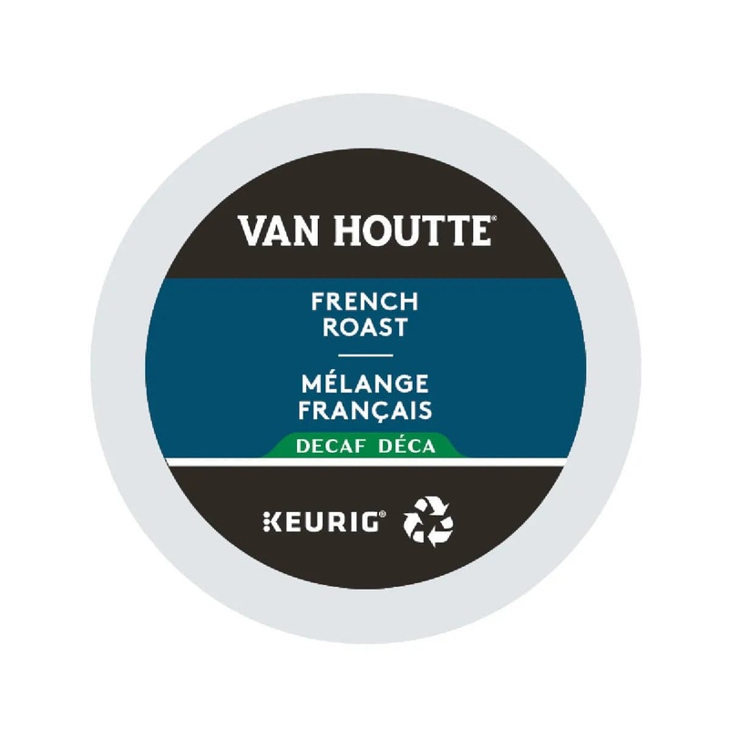 Van Houtte Decaf. French Roast K-Cup Recyclable Pods (Case of 96)