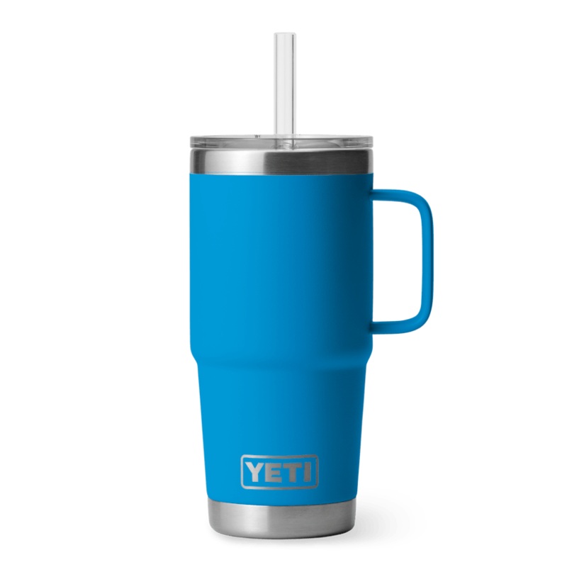 YETI Rambler 25 oz Mug with Straw Lid – Big Wave Blue