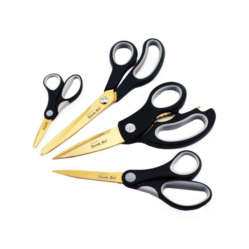 BergHOFF Studio 4Pc Stainless Steel Scissors Set, Gold
