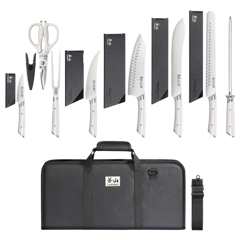 Cangshan Helena 9-pc BBQ Set in Bag, White