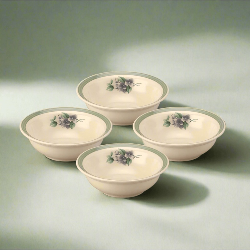 Garden Party Set of 4 Soup Cereal Bowls