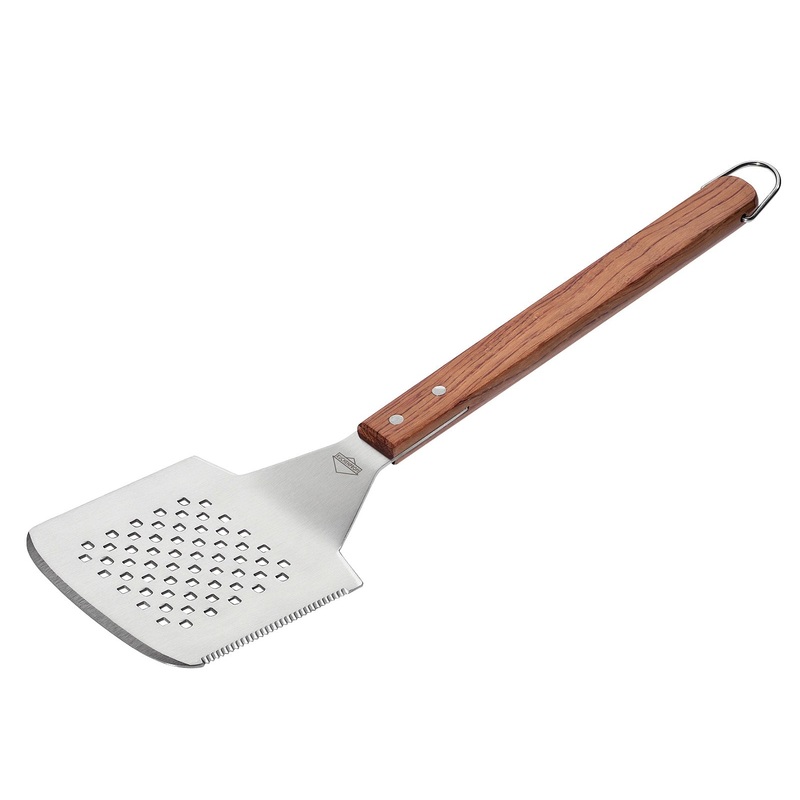 Kuchenprofi Heavy Duty Texas BBQ Turner w/ Holes & Serrated Edge, 17-Inch x 5-Inch