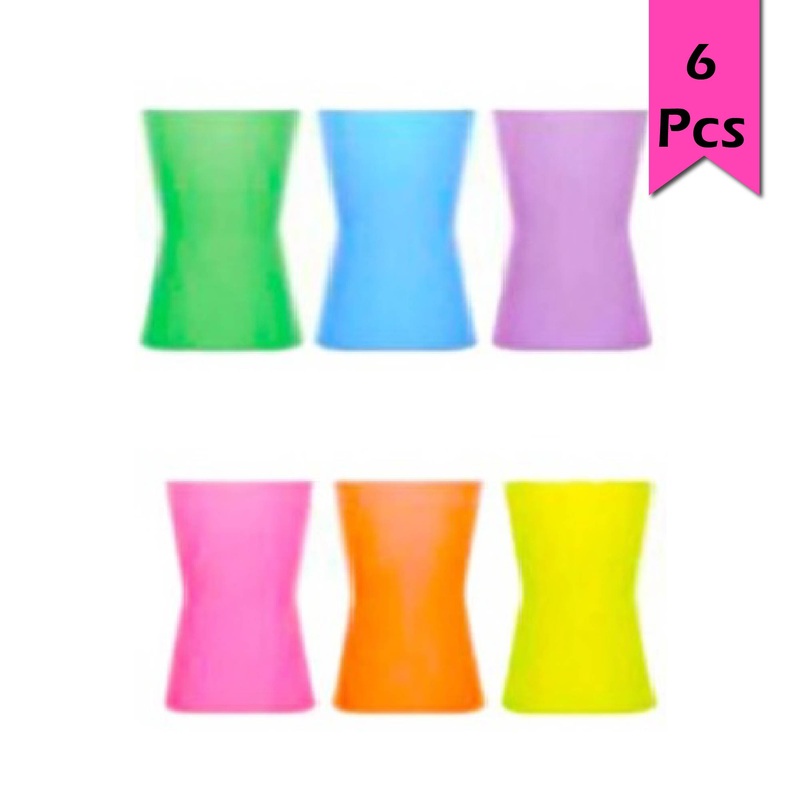Lav Derin Painted Long Drink Glasses, 6 Pcs, 11.75 Oz (350 cc)