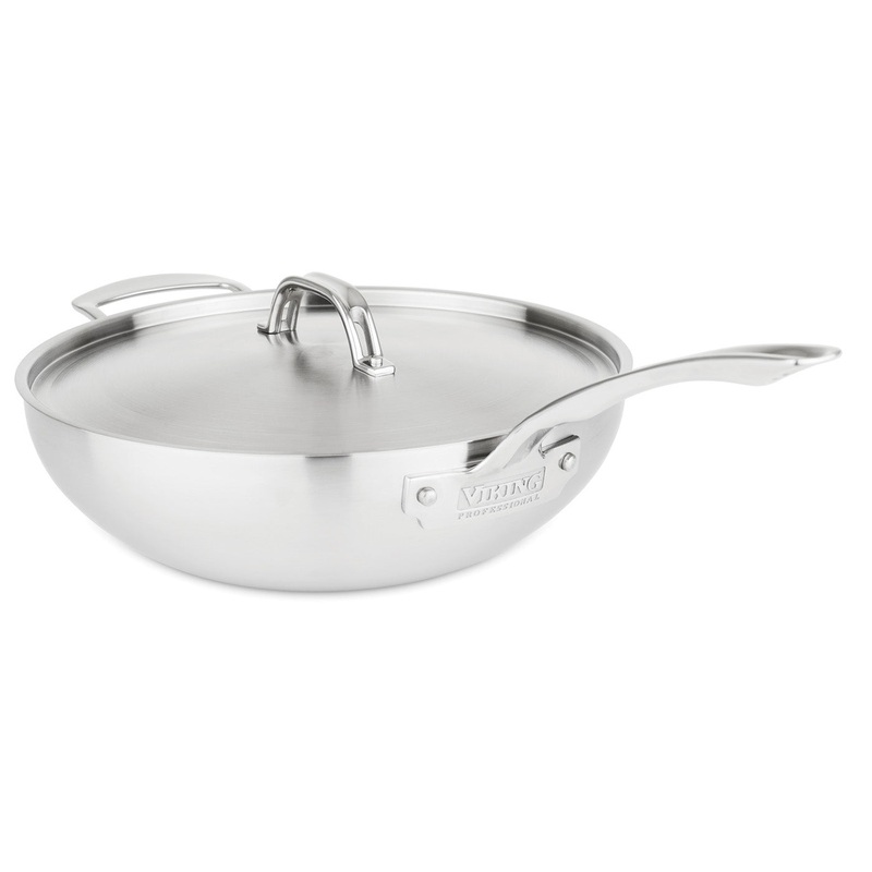Viking Professional 5-Ply Stainless Steel 12-Inch Covered Chef’s Pan